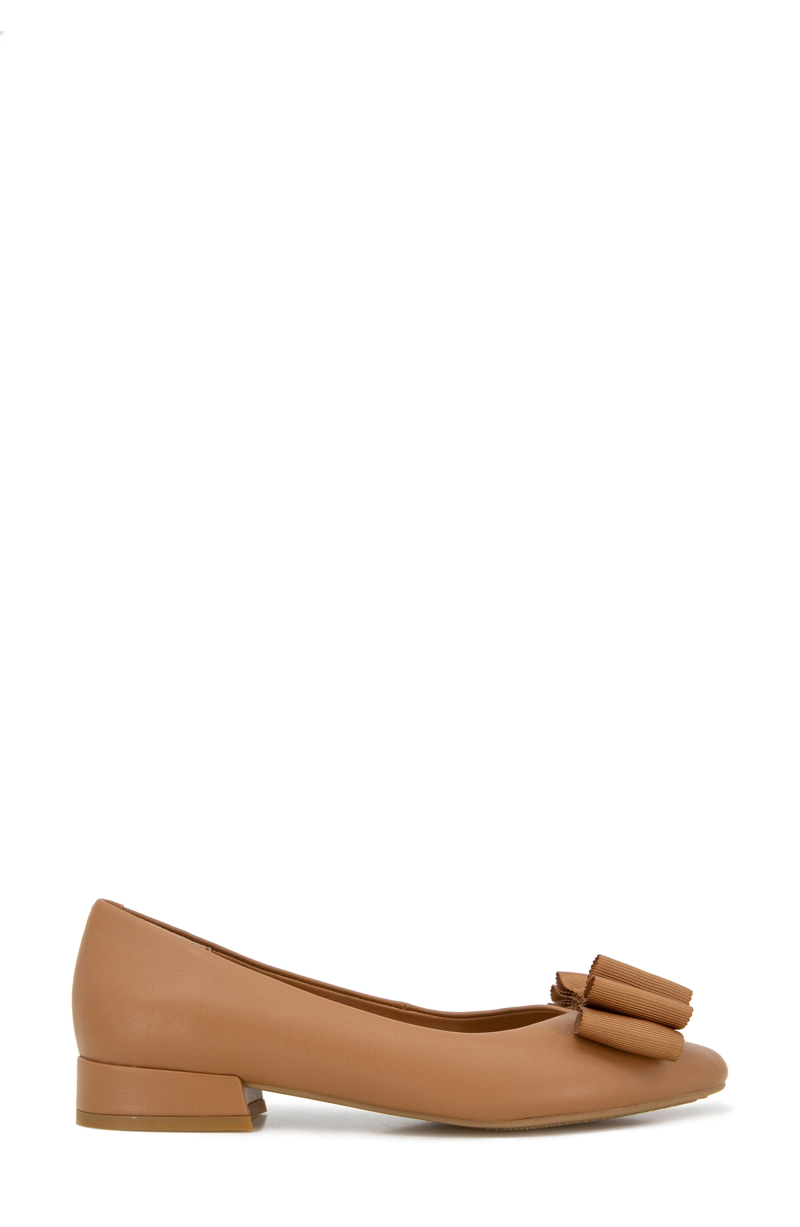 Gentle Souls Atlas Bow Detail Pump, Alternate, color, Camel Leather