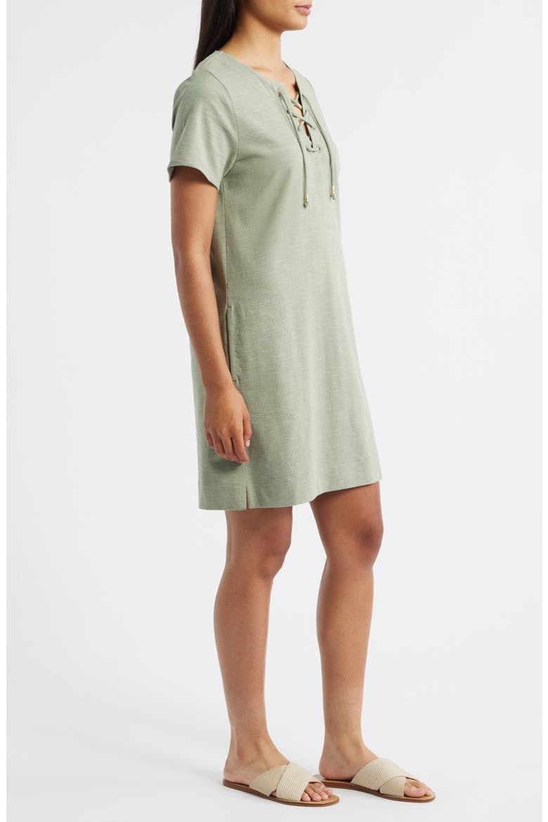 Sunset Harbor Short Sleeve Sundress, Alternate, color, MARJORAM