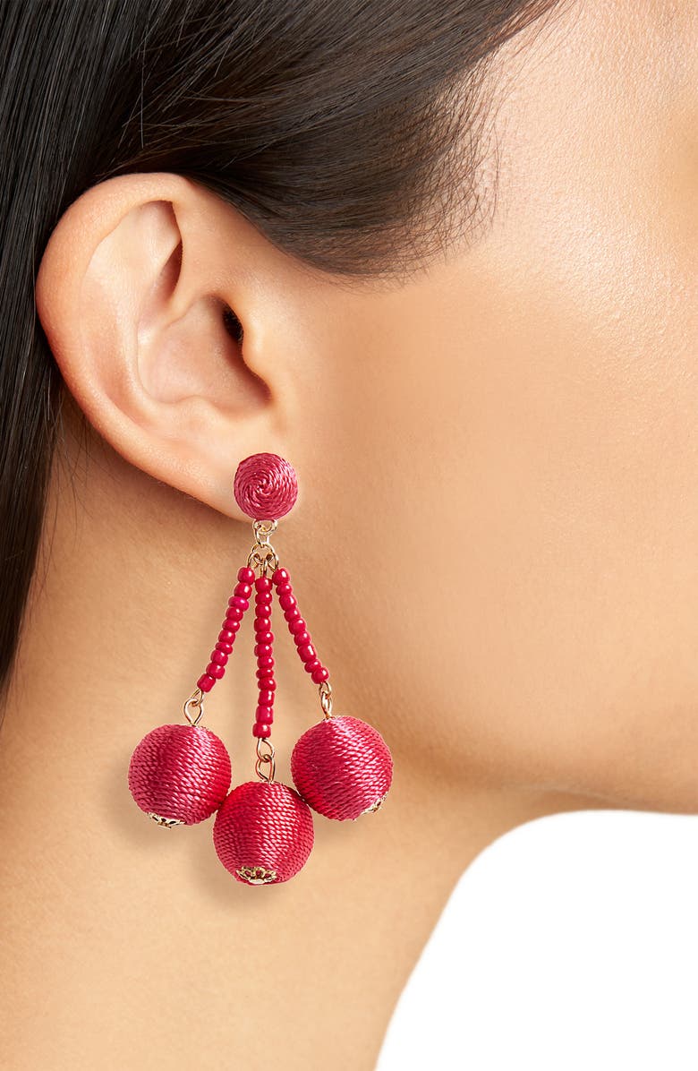 BP. Sphere Drop Earrings, Alternate, color, 