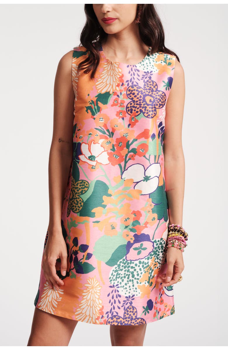 Frances Valentine Lily Shift Dress Botanical Bash, Main, color, 