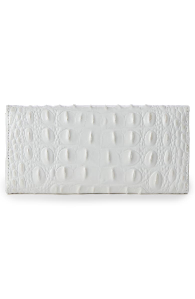 Brahmin Veronica Croc Embossed Leather Wallet, Alternate, color, 