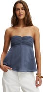 Cotton On Women's Ellie Strapless Babydoll Top