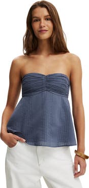 Cotton On Women's Ellie Strapless Babydoll Top