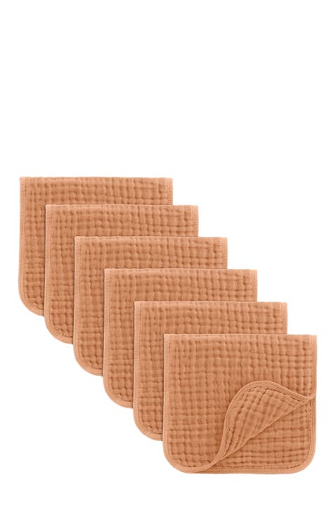 Muslin Burp Cloths - Pack of 6