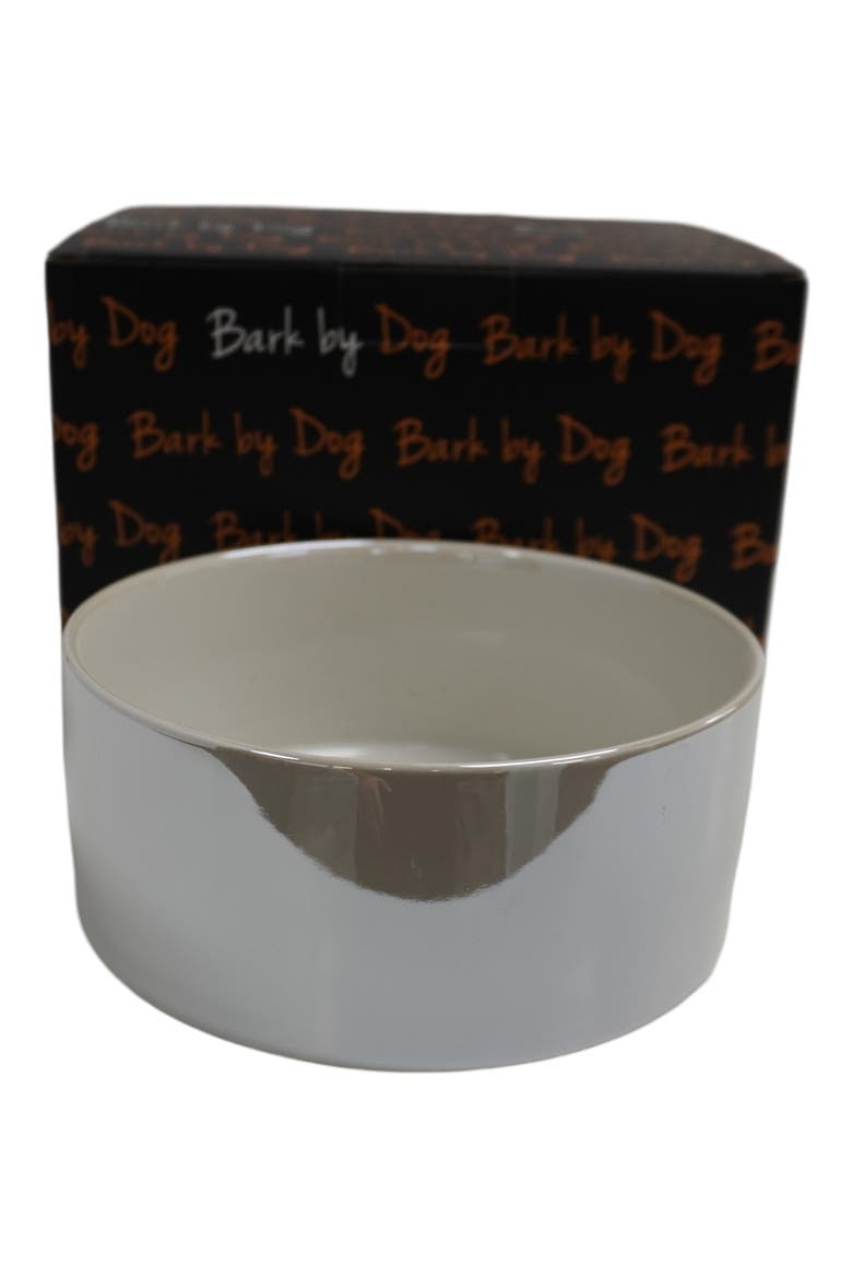 Luigi Luxe Dog Bowl, Alternate, color, WHITE