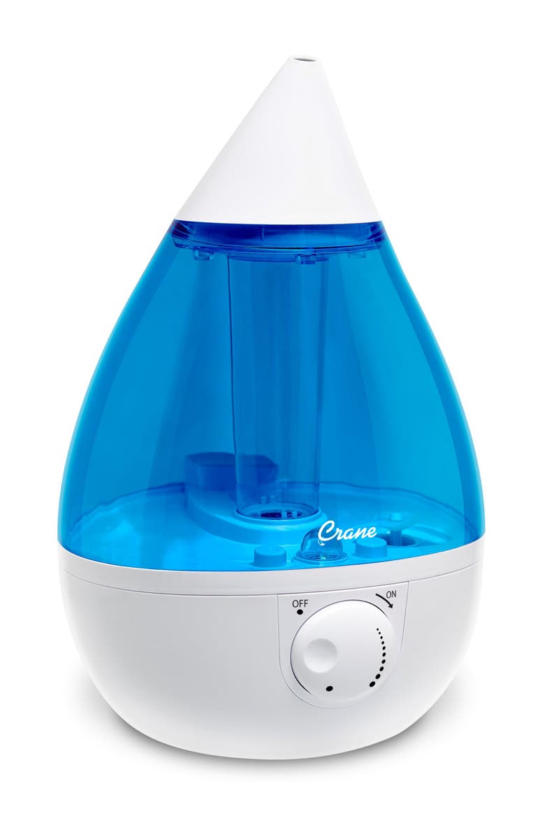 Drop 1-Gallon Cool Mist Humidifier, Main, color, BLUE/ WHITE