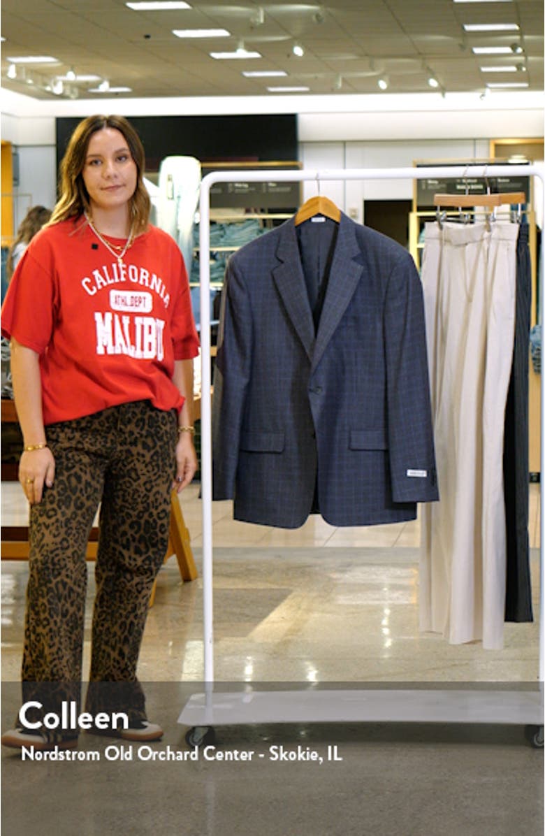 Flynn Classic Fit Plaid Wool Sport Coat, sales video thumbnail