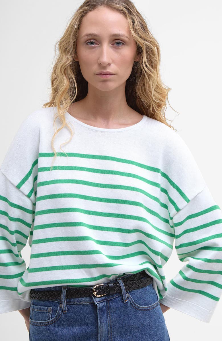 Barbour Kayleigh Sweater, Alternate, color, Cloud Kelly Green