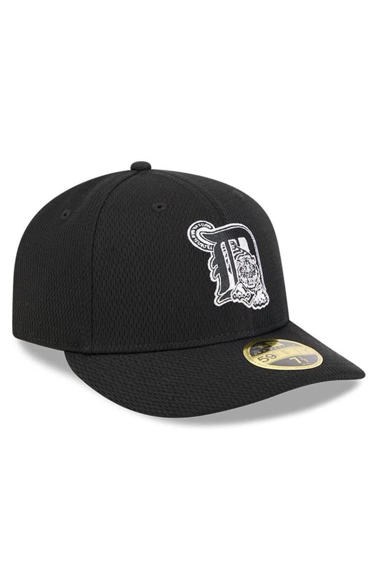 New Era Men's New Era Black Detroit Tigers 2025 MLB Clubhouse Low Profile 59FIFTY Fitted Hat, Alternate, color, 
