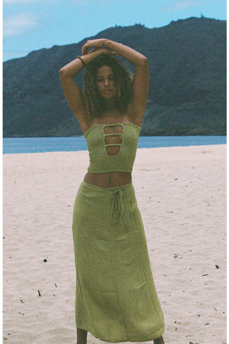 Holiday Midi Skirt, Alternate, color, SOFT SAGE