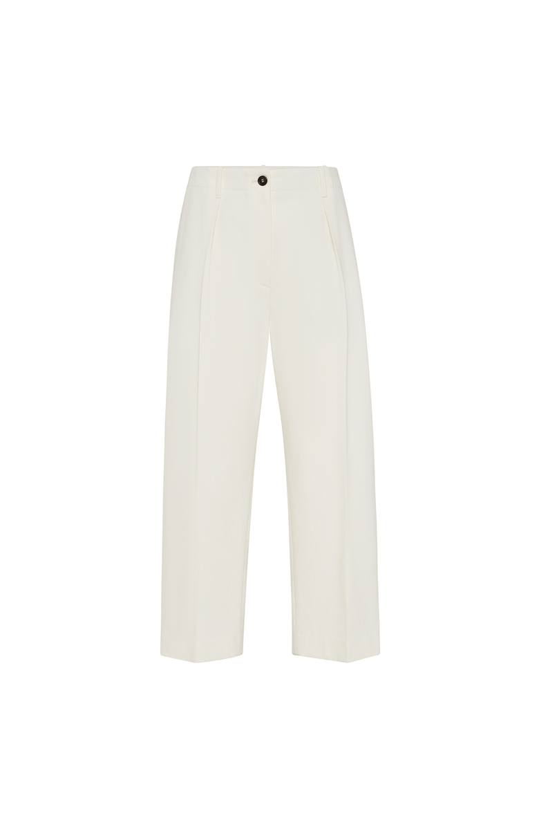 Brunello Cucinelli Pleated chino trousers, Main, color, Panama