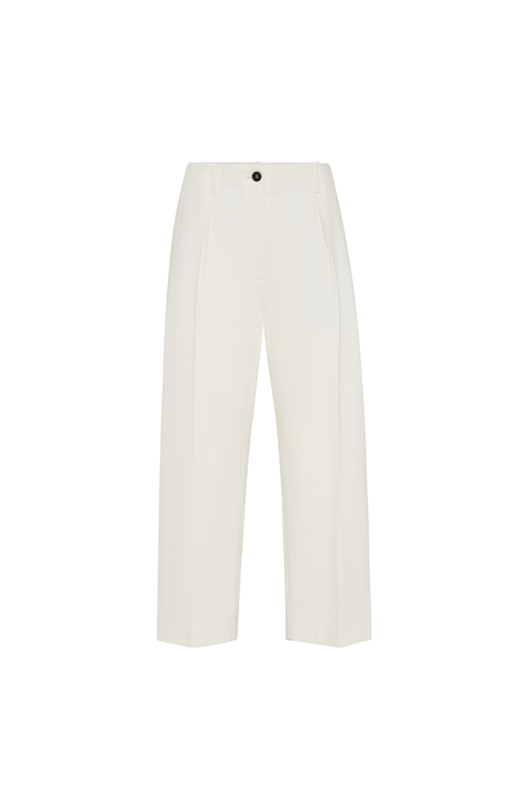 Pleated chino trousers