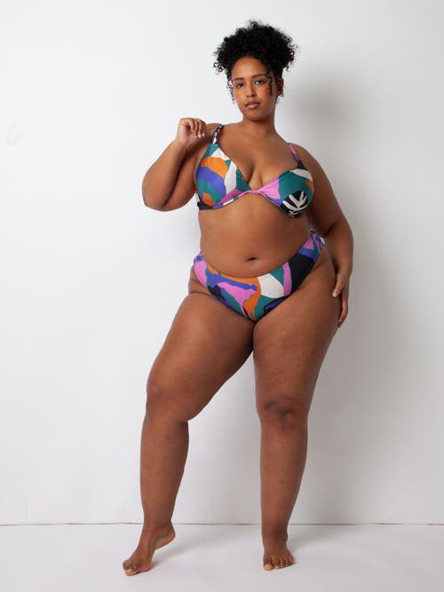 Villa Fresca Vista Bikini Swim Bottoms In Lush