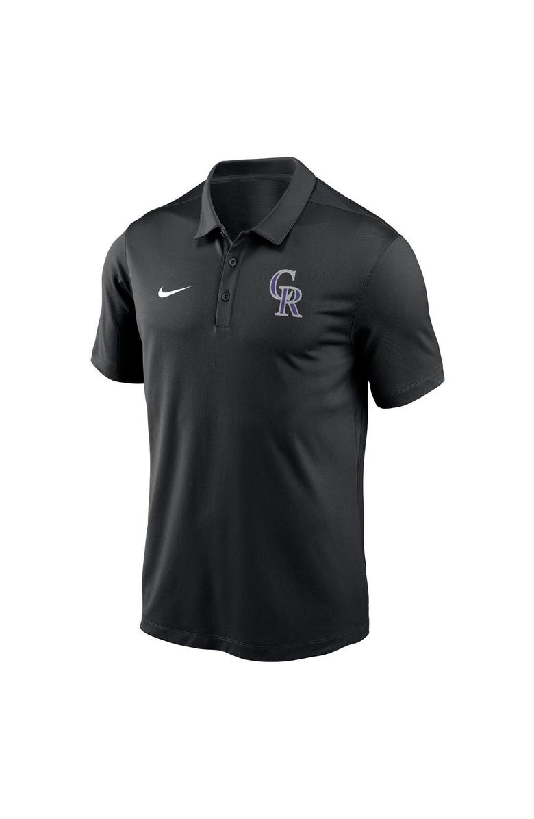 Nike Men's Nike Black Colorado Rockies Agility Performance Polo, Alternate, color, 