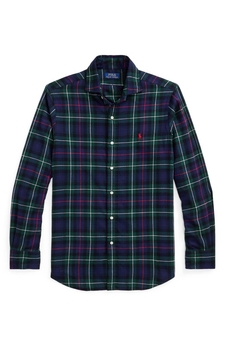 Polo Ralph Lauren Classic Fit Plaid Twill Button-Up Shirt, Alternate, color, 