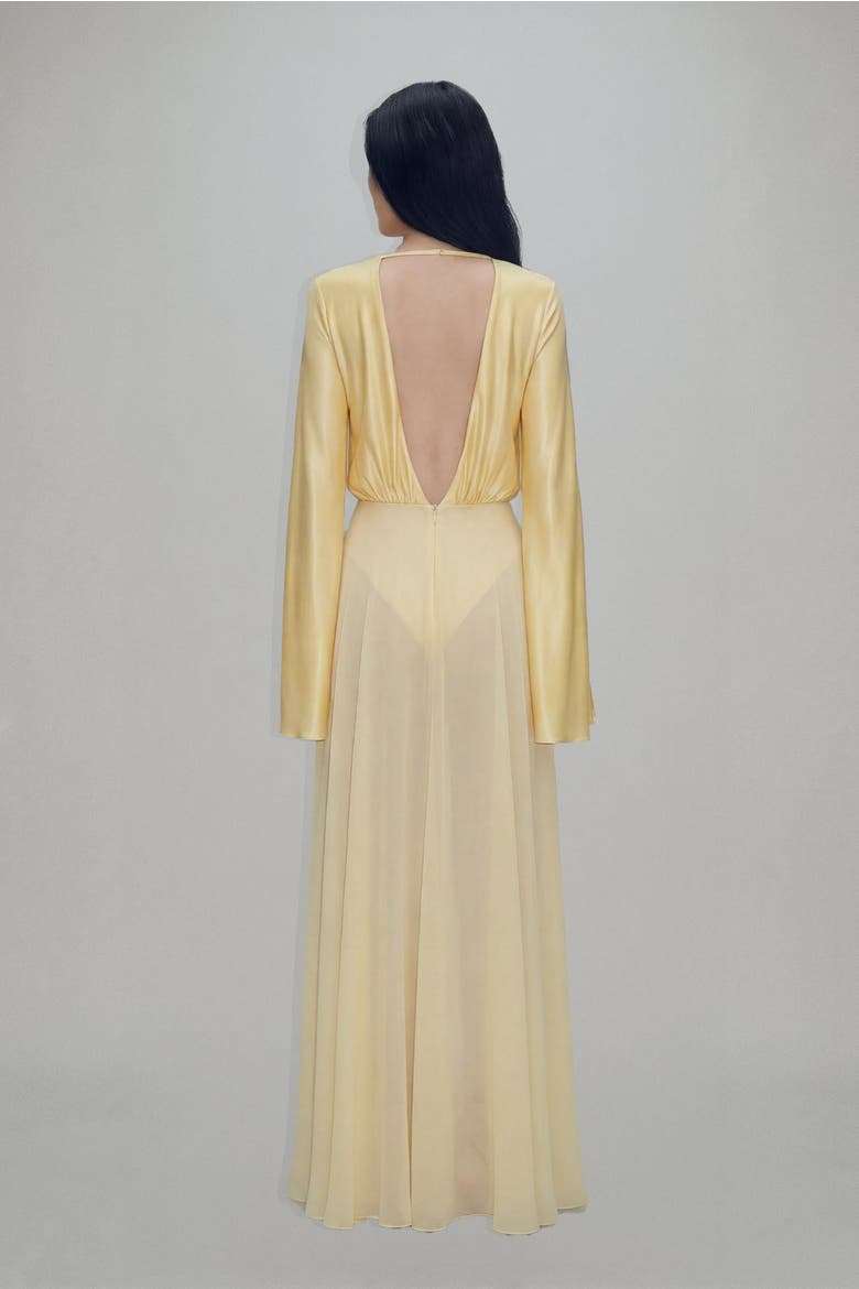 Evie Maxi Dress, Alternate, color, Lemon