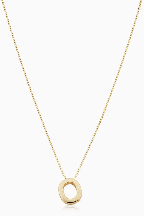 14K Gold Love Letter Initial Necklace