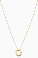 Oradina 14K Gold Love Letter Initial Necklace