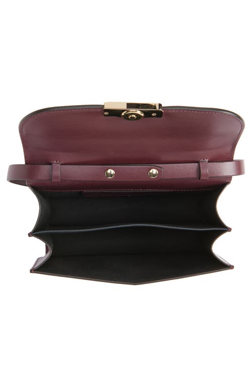 Victoria Beckham The Mini Dorian Leather Shoulder Bag In Burgundy