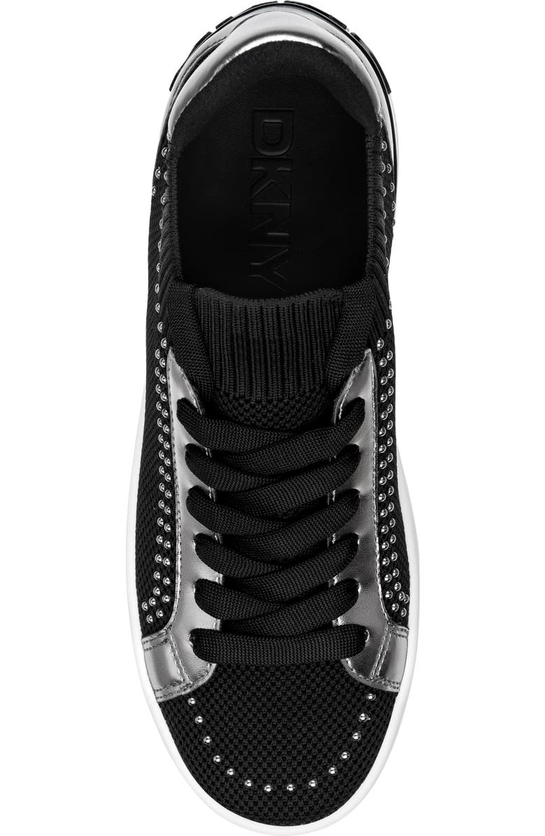 DKNY Mallory Stud Sneaker, Alternate, color, Black