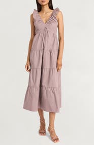 The Good Journey Tiered Midi Dress