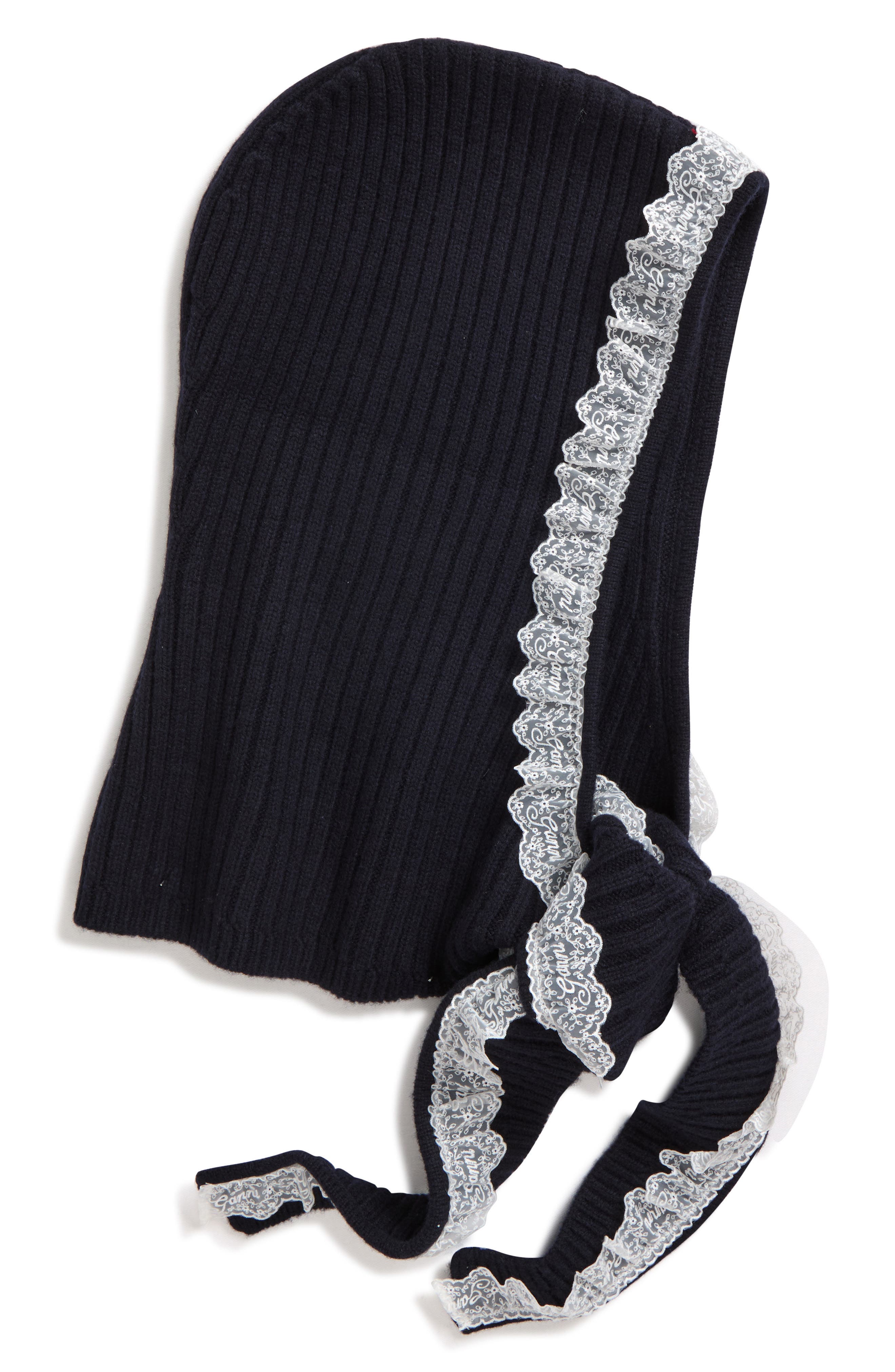 Ganni Compact Wool Lace Balaclava (Women) | Nordstrom