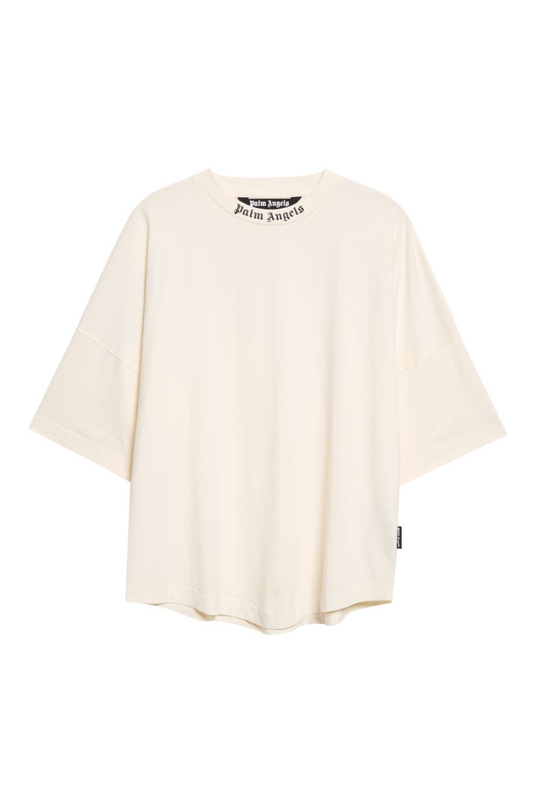 Classic Logo Cotton T-Shirt, Main, color, OFF WHITE - BLACK