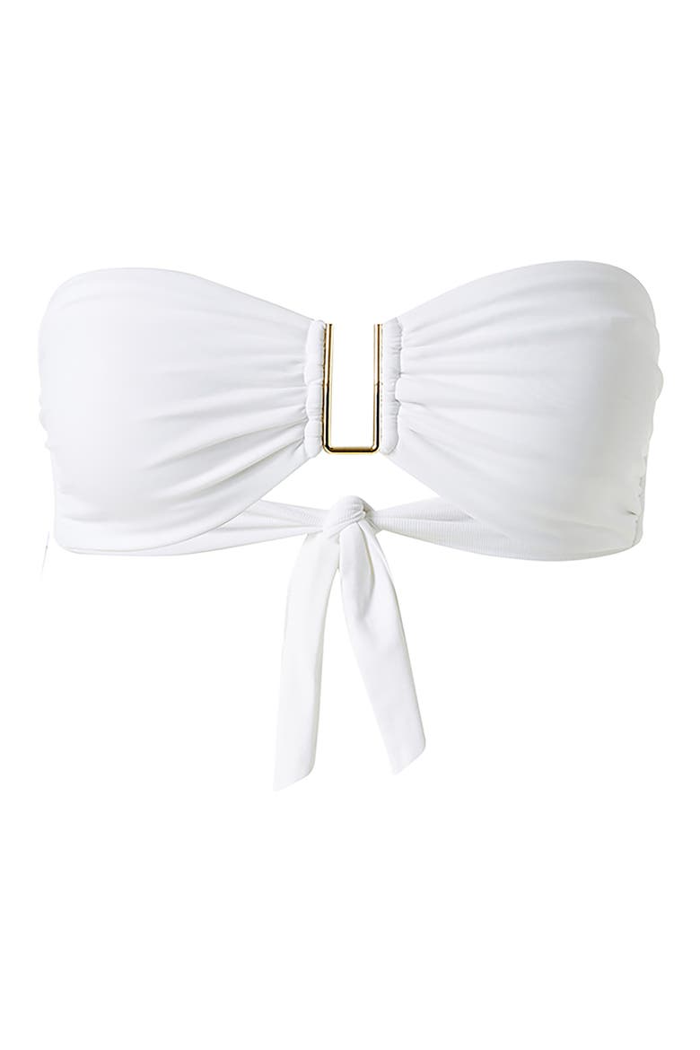Barcelona Core U-Bar Strapless Bikini Top, Alternate, color, WHITE
