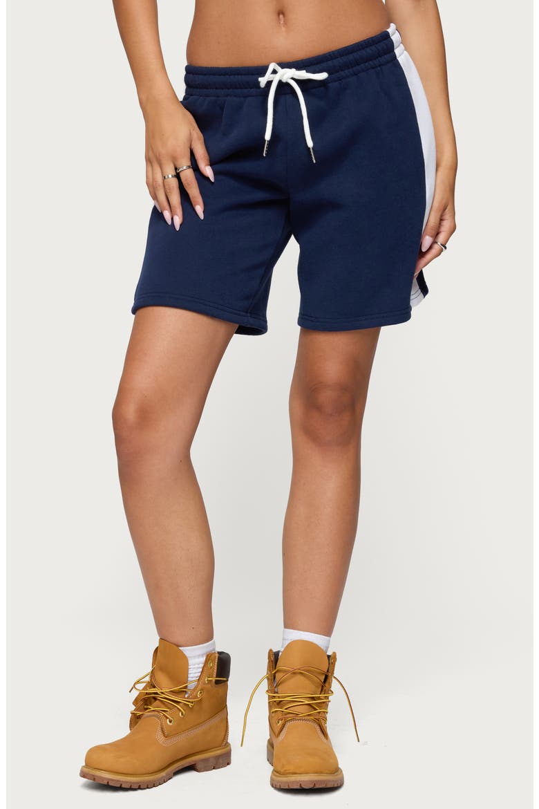 Drawstring Bermuda Shorts, Main, color, NAVY