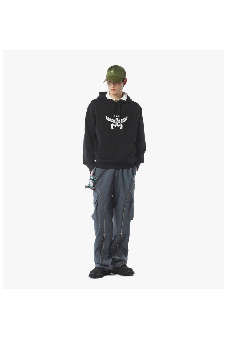 Classic Logo Hoodie in Organic Cotton, Alternate, color, Black