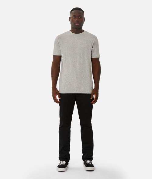 Industrie Australia The New Basic Crew Tee In Light Grey Marle