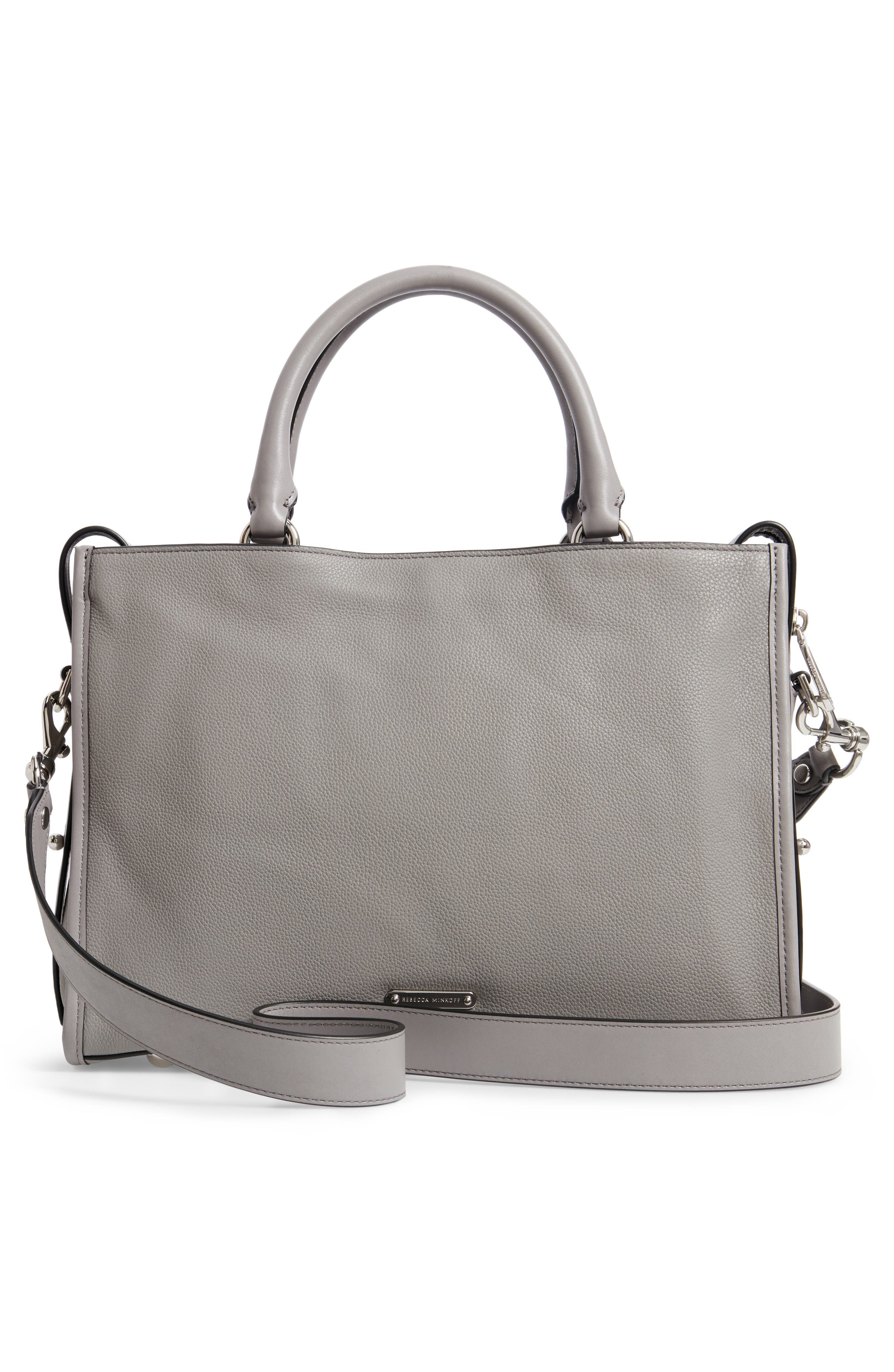 Rebecca Minkoff Bedford Zip Leather Satchel, Alternate, color, 