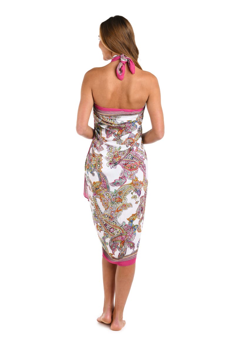 Maribel Bright Paisley Cover-Up Pareo, Alternate, color, WHITE MULTI