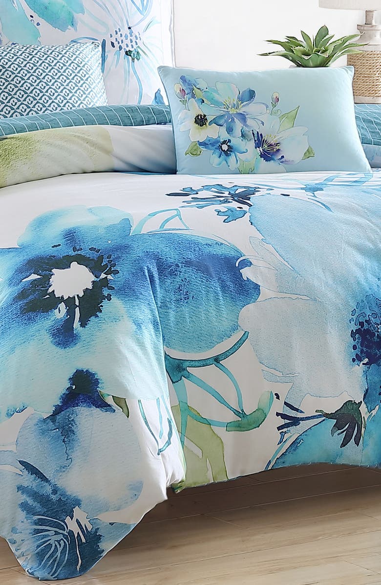 Bebejan Watercolor 5-Piece Reversible Comforter Set, Alternate, color,