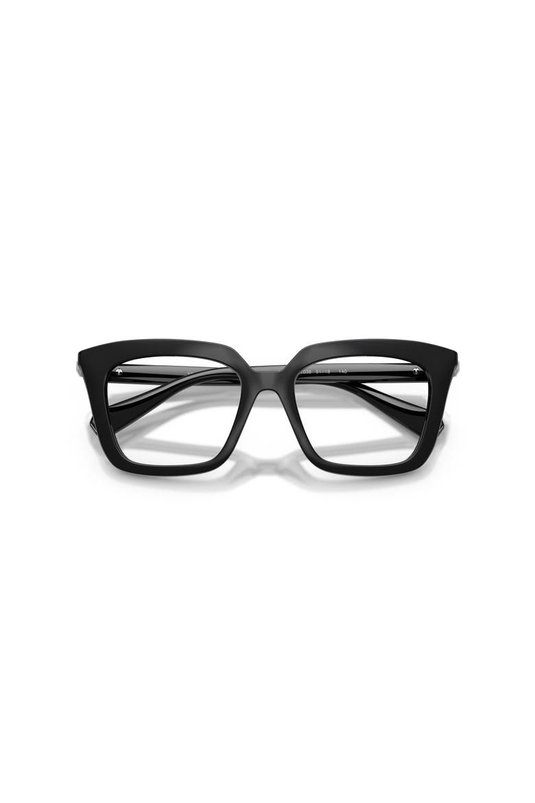 51mm Square optical glasses, Alternate, color, BLACK/ DEMO LENS
