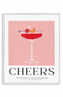 Stupell Industries Cheers Cocktail Framed Art Print
