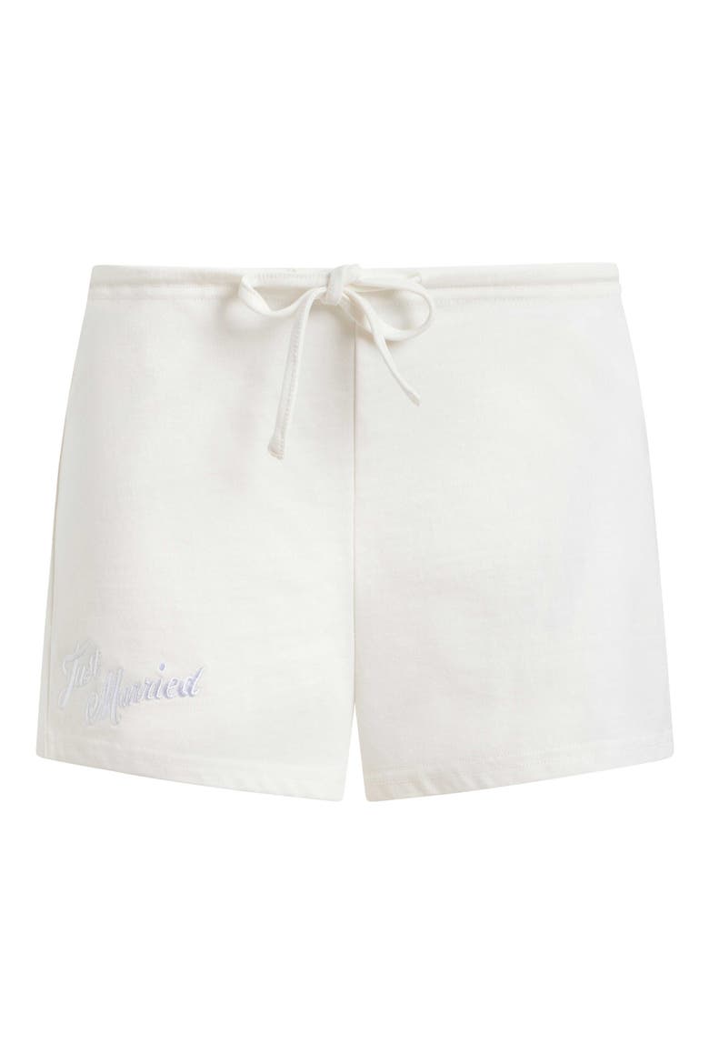 Just Married Shorts, Main, color, White