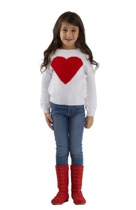 Girls  All My Love Heart Sweater (Toddler, Little Kid & Big Kid)