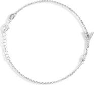 MESHMERISE Diamond Initial Bezel Bracelet
