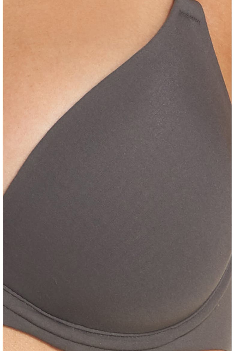 Bare Contour Underwire T-Shirt Bra, Alternate, color, DARK GREY