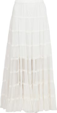 AllSaints Eva Tiered Midi Skirt
