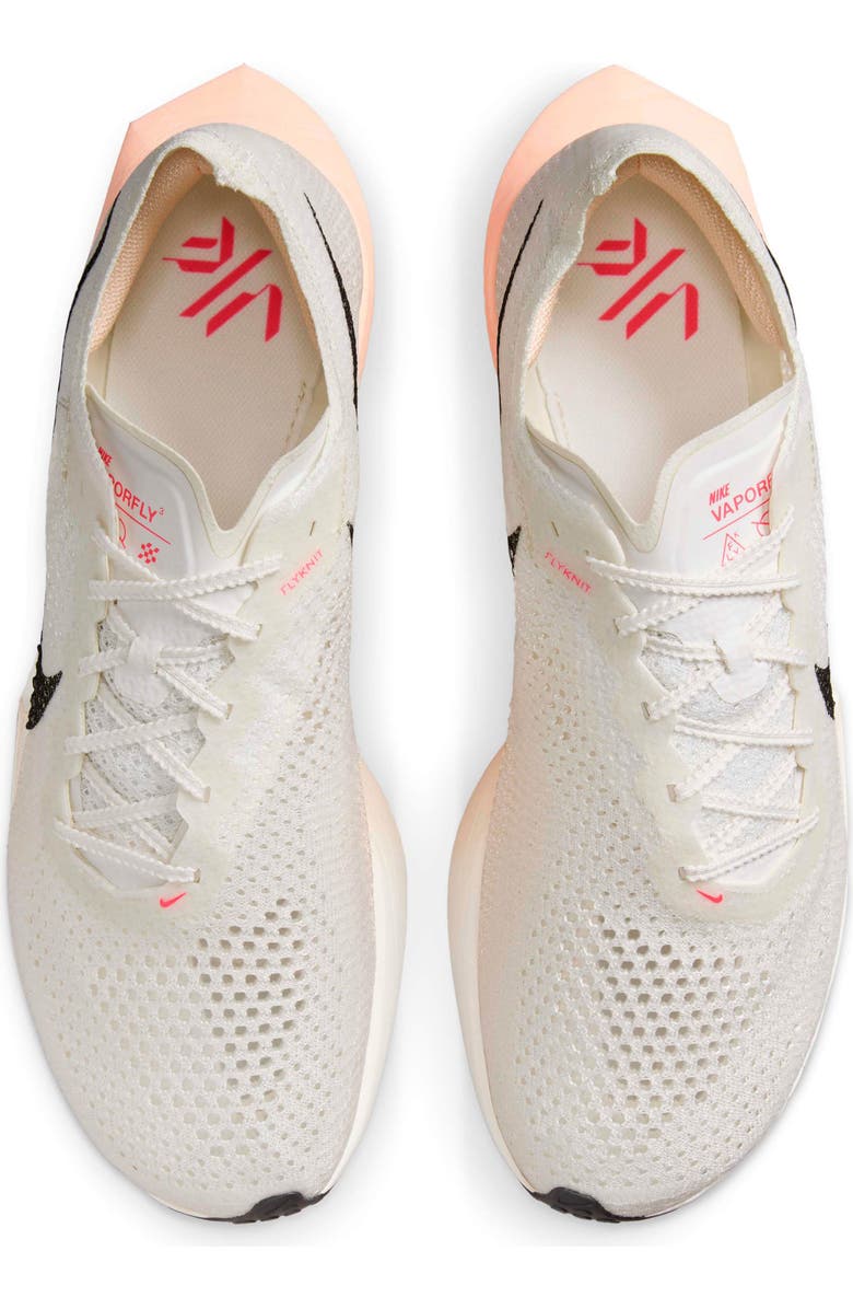 Nike Vaporfly 3 Racing Shoe, Alternate, color, Sail/ Black/ Crimson/ Guava