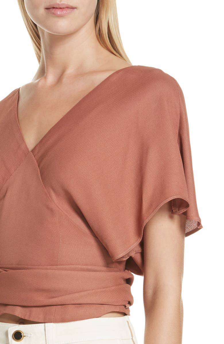 Jacquemus Dalil Wrap Top, Alternate, color,