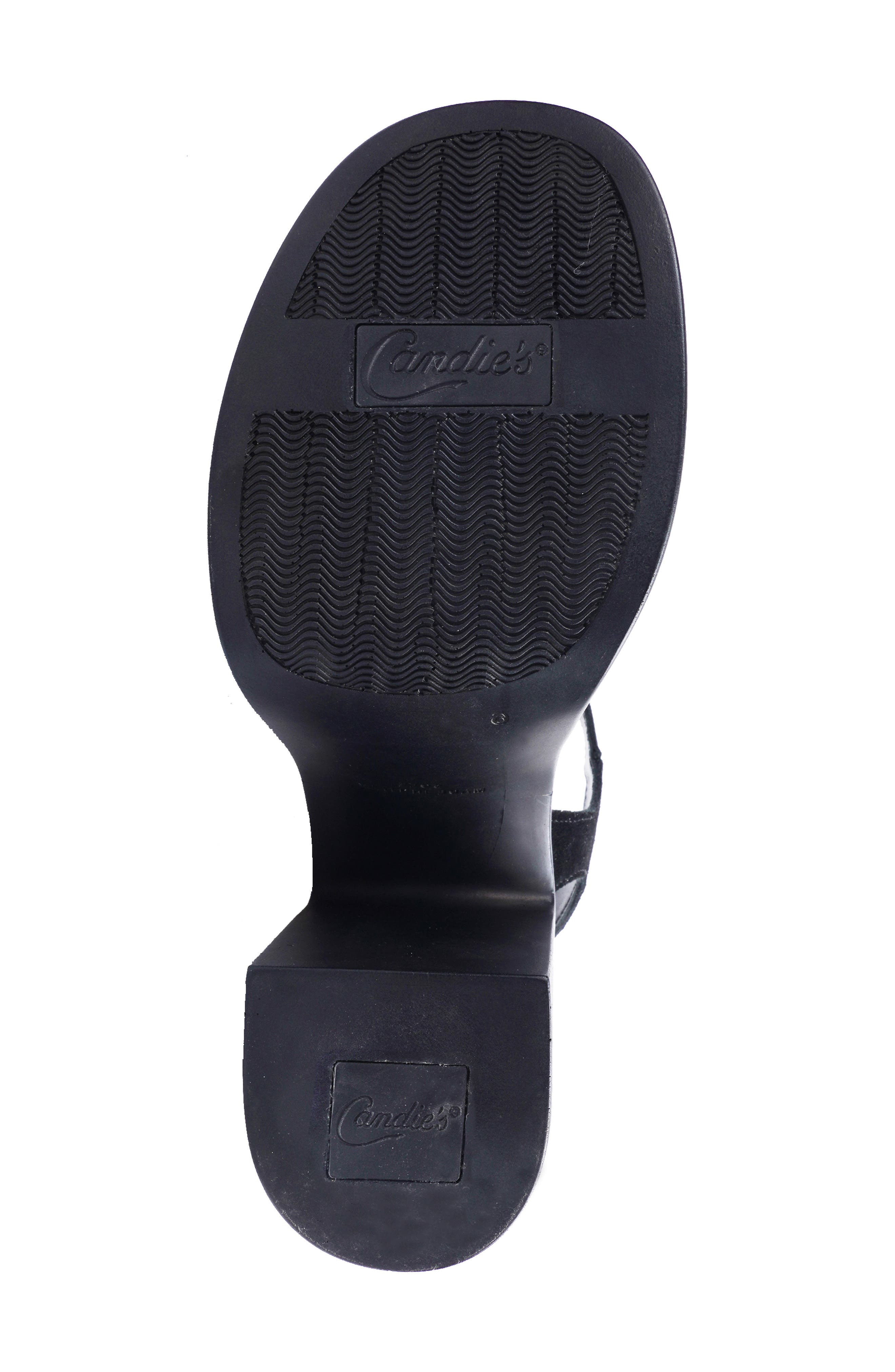 Candie's Torina Platform Sandal, Alternate, color, Black