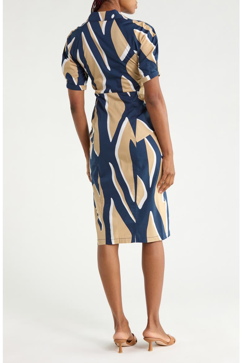 Sheskita Johnny Collar Shirtdress, Alternate, color, SHADOW TWIGGS GIANT BEIGE
