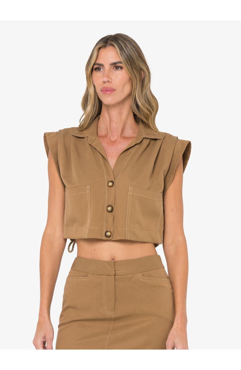 JBQ Preen Top, Main, color, Caramel