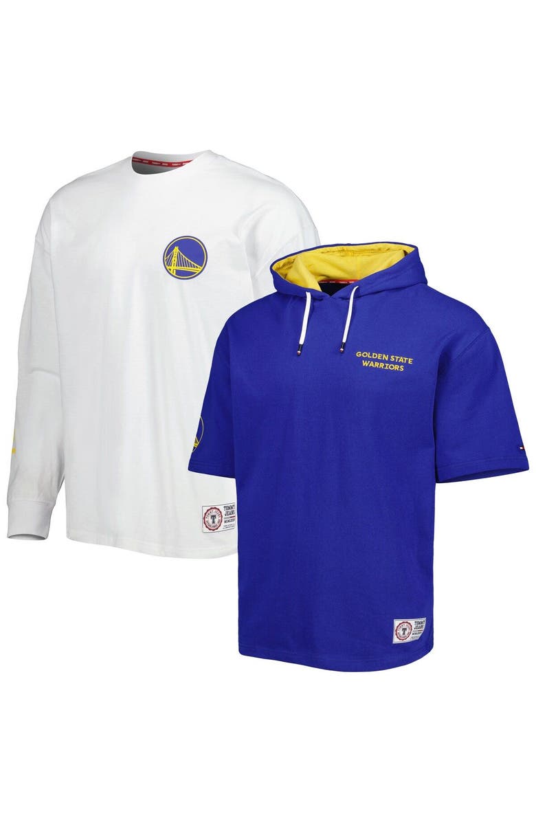 TOMMY JEANS Men's Tommy Jeans Royal/White Golden State Warriors Matthew 2 In 1 T-Shirt & Hoodie Combo Set, Main, color, 
