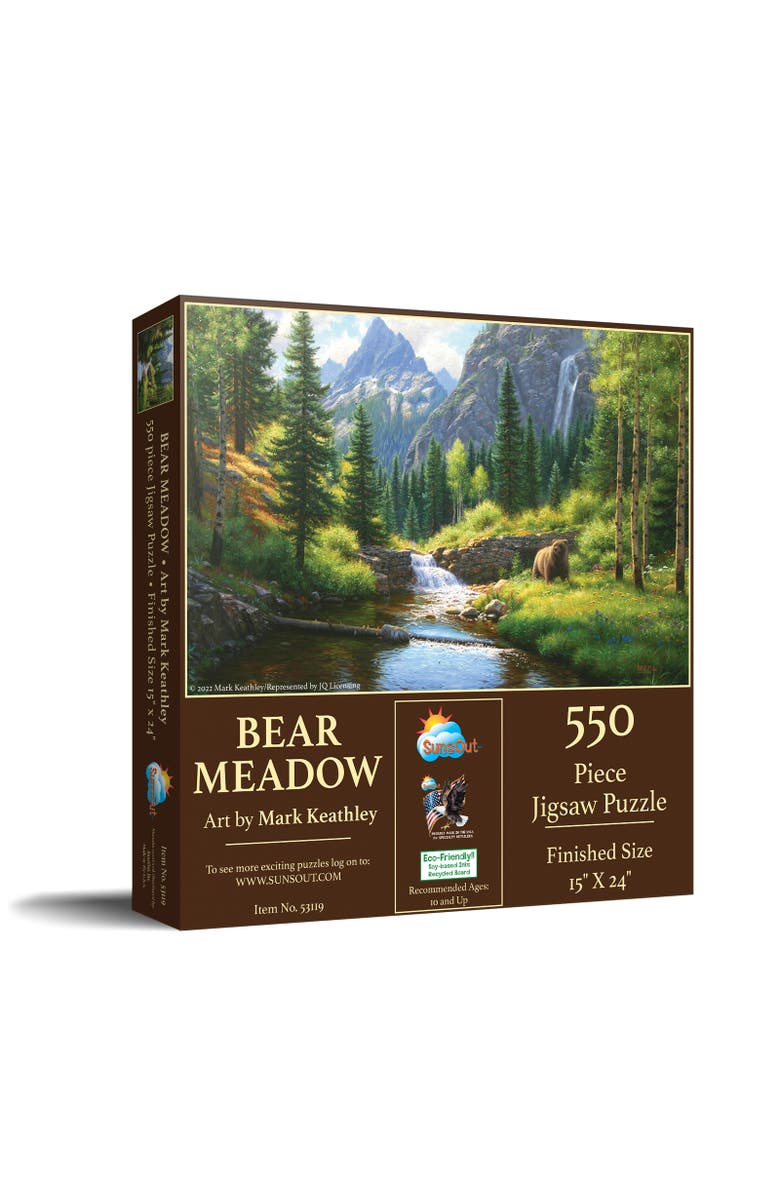 Sunsout Bear Meadow 550 piece Jigsaw Puzzle for Adults, Main, color, Multicolor