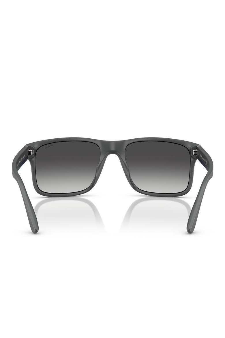 57mm Rectangular Sunglasses, Alternate, color, GRADIENT GREY