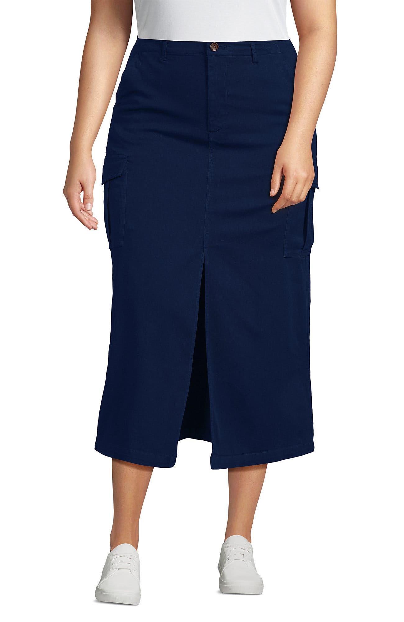 Plus Size Cool Fade Cargo Maxi Skirt - image 3